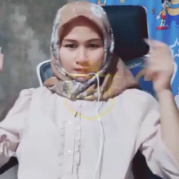 Mbak Hijab Live Berani Omek Timun