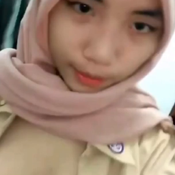 Abg Berjilbab Pelajar SMA Colmek Kesangean